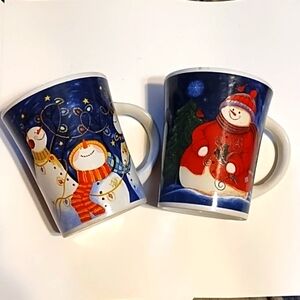 Set of Snowman Mugs
